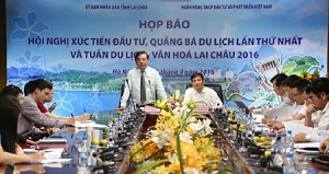 Hội nghị xúc tiến đầu tư và quảng bá du lịch Lai Châu lần thứ nhất diễn ra vào ngày 27/4 tại Trung tâm Hội nghị Văn hóa tỉnh Lai Châu