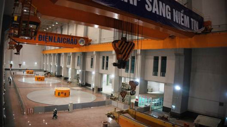 Toàn cảnh gian máy NMTĐ Lai Châu.