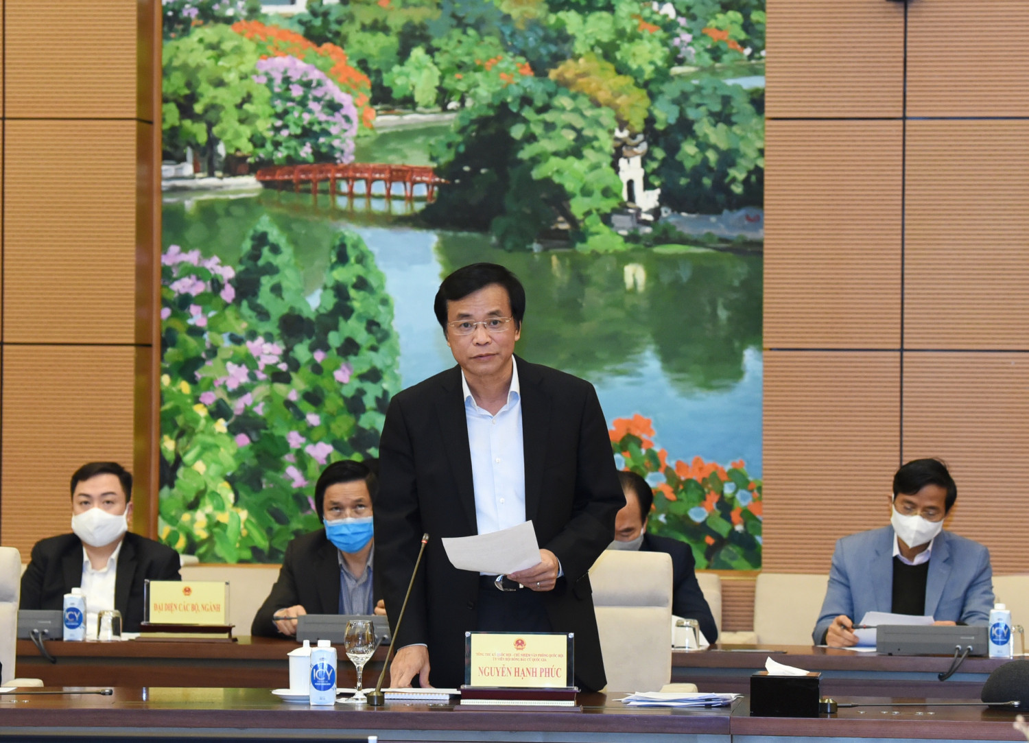 20210303160913Tong thu ky Quoc hoi, Chu nhiem VPQH Nguyen Hanh Phuc