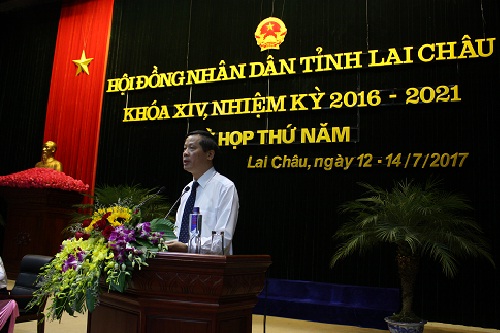 Chủ tịch HĐND tỉnh Vũ Văn Hoàn khai mạc kỳ họp