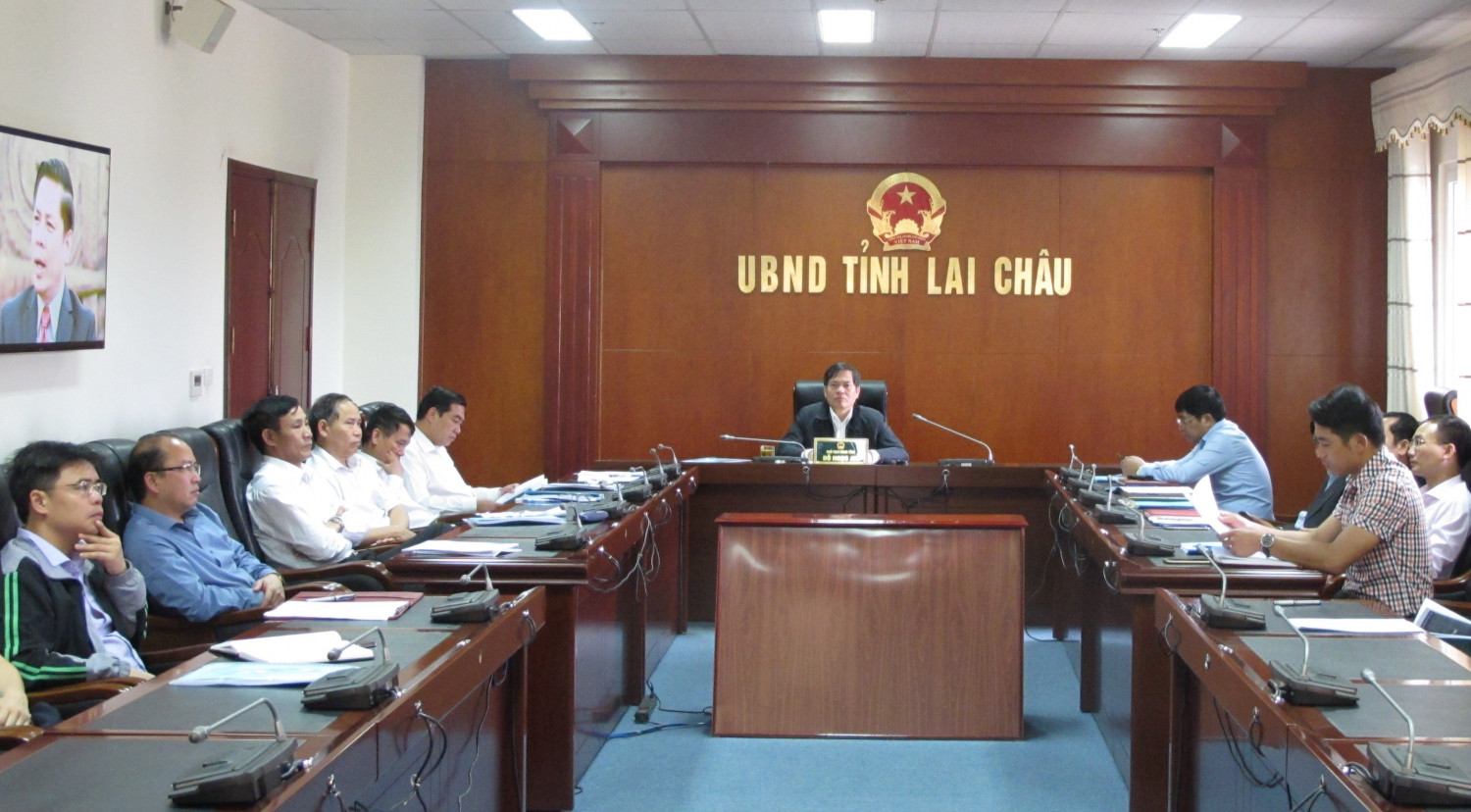 Các đại biểu tại điểm cầu Lai Châu