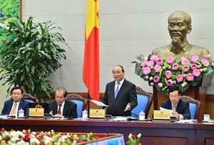 Thủ tướng Nguyễn Xuân Phúc chủ trì Hội nghị. Ảnh: VGP/Quang Hiếu