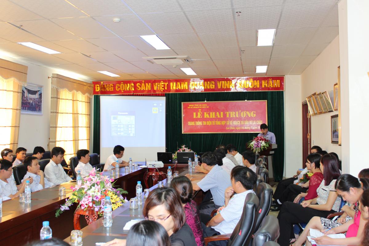 Lễ khai trương Trang thông tin điện tử tổng hợp Sở Kế hoạch và Đầu tư