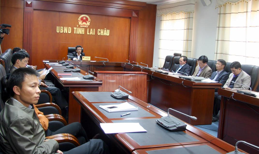 Đại biểu dự Hội nghị tại điểm cầu tỉnh Lai Châu.