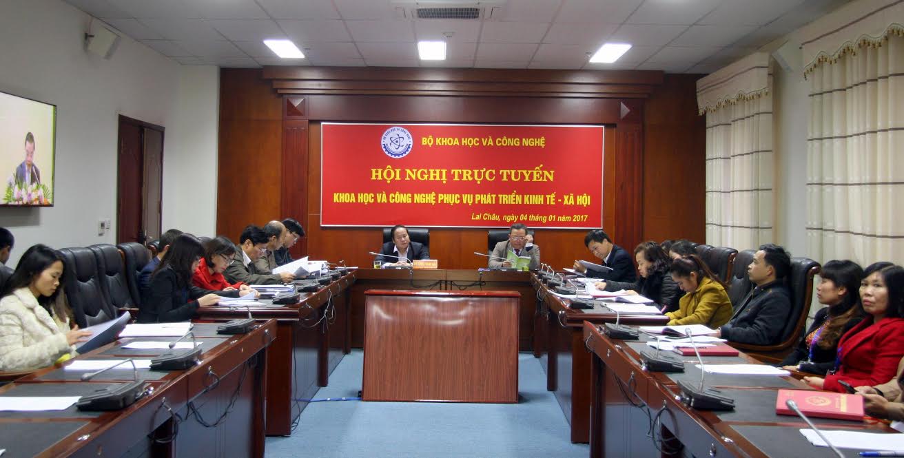 Quang cảnh Hội nghị tại điểm cầu tỉnh ta.