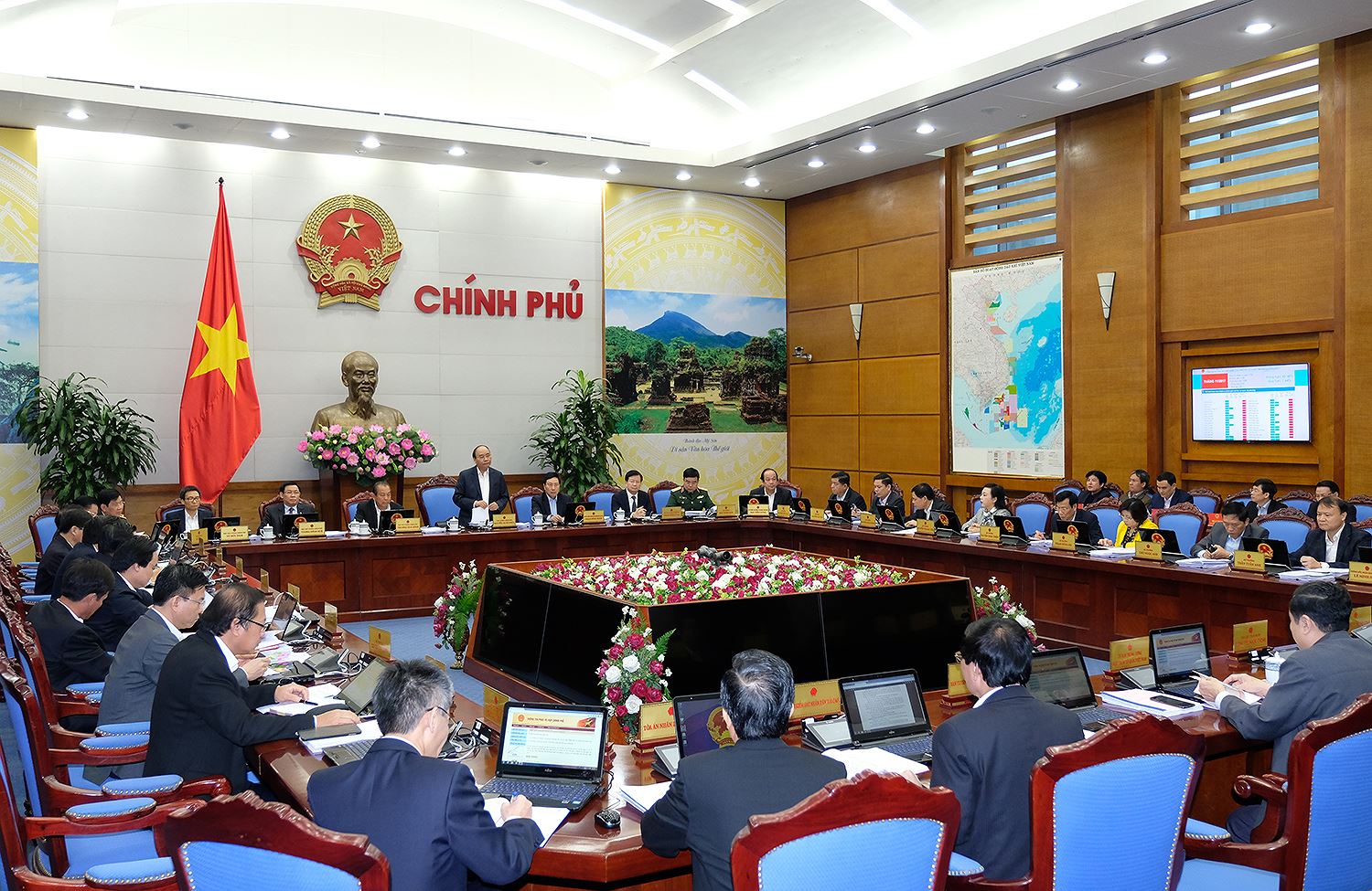 Phiên họp Chính phủ thường kỳ tháng 11/2017/ Ảnh: Chinhphu.vn