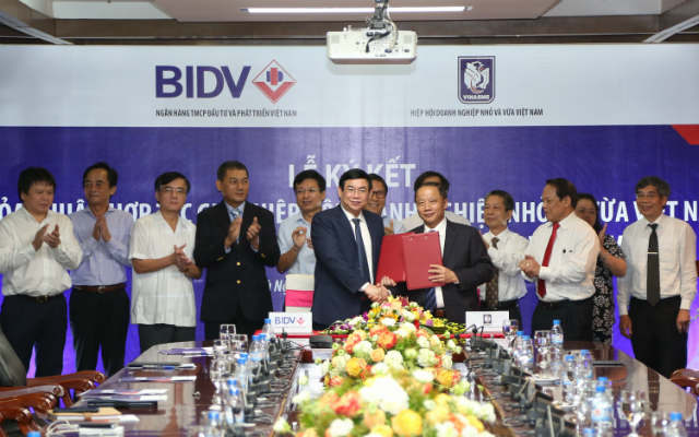 Lễ ký kết hợp tác toàn diện giữa BIDV và VINASME giai đoạn 2017 -2022