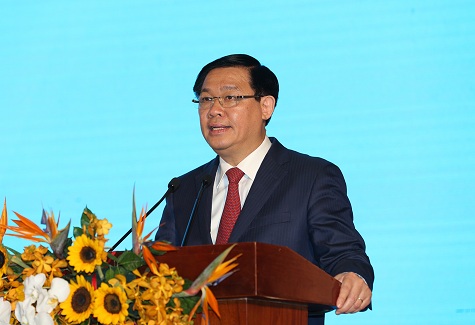 Phó Thủ tướng Vương Đình Huệ phát biểu tại Hội nghị - Ảnh: VGP/Thành Chung