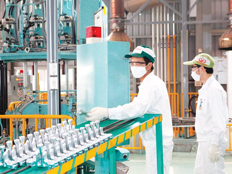 Dây chuyền sản xuất của Công ty Honda Việt Nam (tỉnh Vĩnh Phúc). Ảnh: Chí Cường
