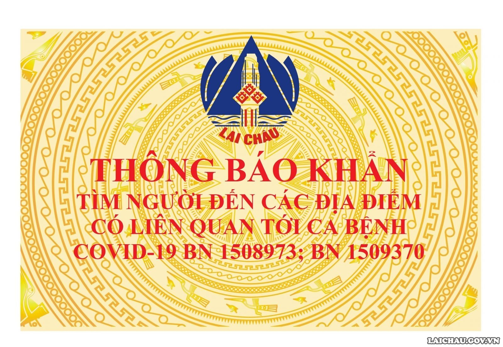 THÔNG BÁO KHẨN tìm người đến các địa điểm có liên quan tới ca bệnh COVID-19 BN 1508973; BN 1509370