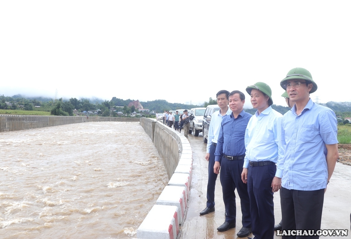 Đoàn kiểm tra công tác phòng, chống thiên tai kiểm tra và làm việc tại tỉnh Lai Châu - Ảnh minh hoạ 7