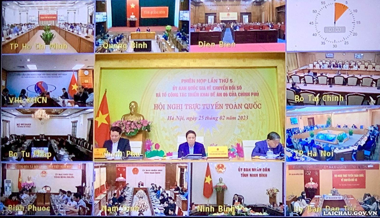 Quang cảnh Hội nghị tại các điểm cầu.