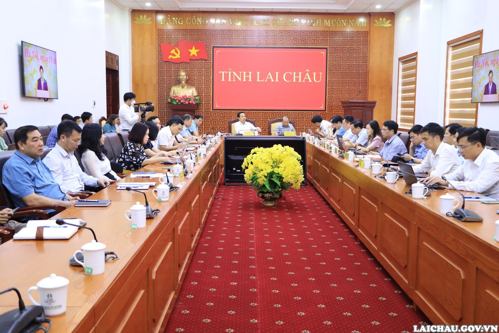 Quang cảnh Phiên họp tại điểm cẩu tỉnh Lai Châu.
