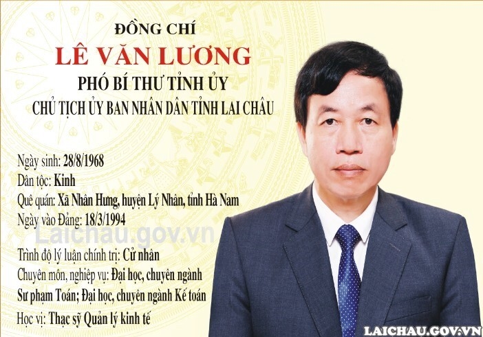 Sơ lược tiểu sử tân Chủ tịch UBND tỉnh Lai Châu, nhiệm kỳ 2021-2026