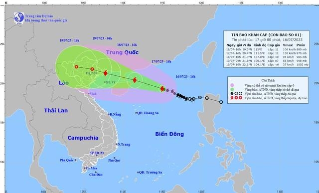 Thủ tướng Chính phủ chỉ đạo tập trung ứng phó với bão số 1 năm 2023