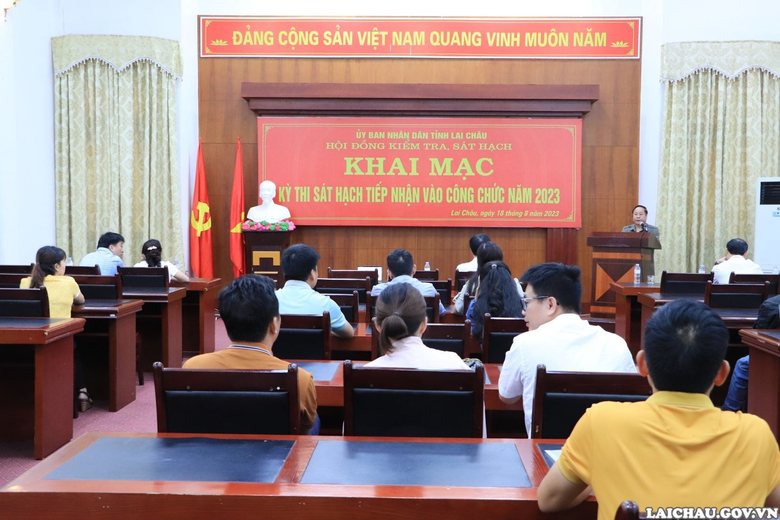 Lai Châu: Khai mạc Kỳ thi sát hạch tiếp nhận vào làm công chức năm 2023