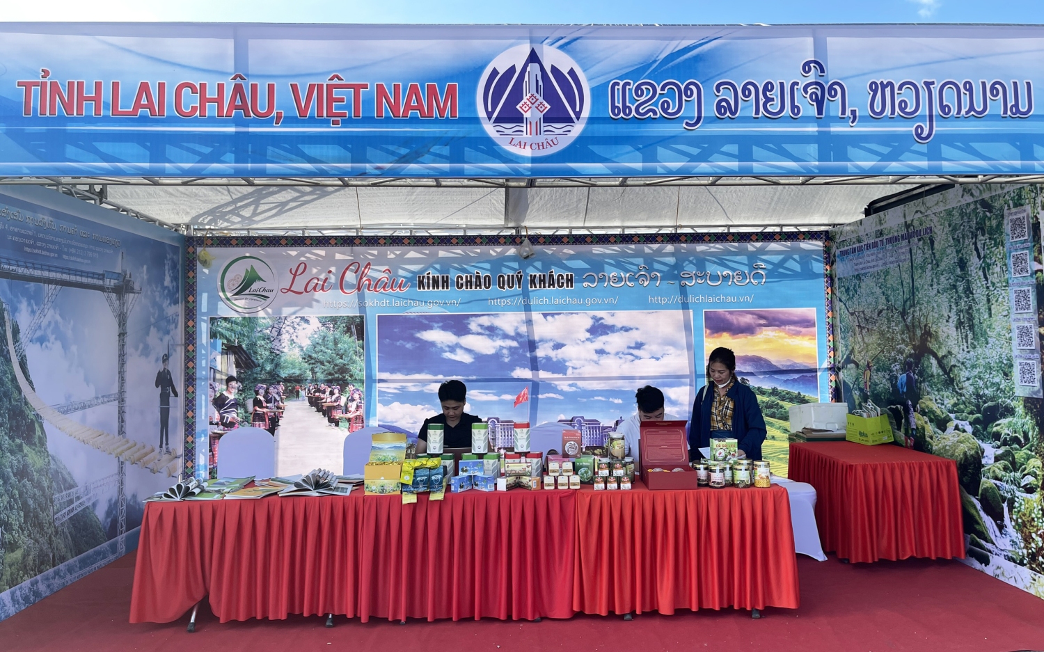 Không gian quảng bá tỉnh Lai Châu sẵn sàng đón khách