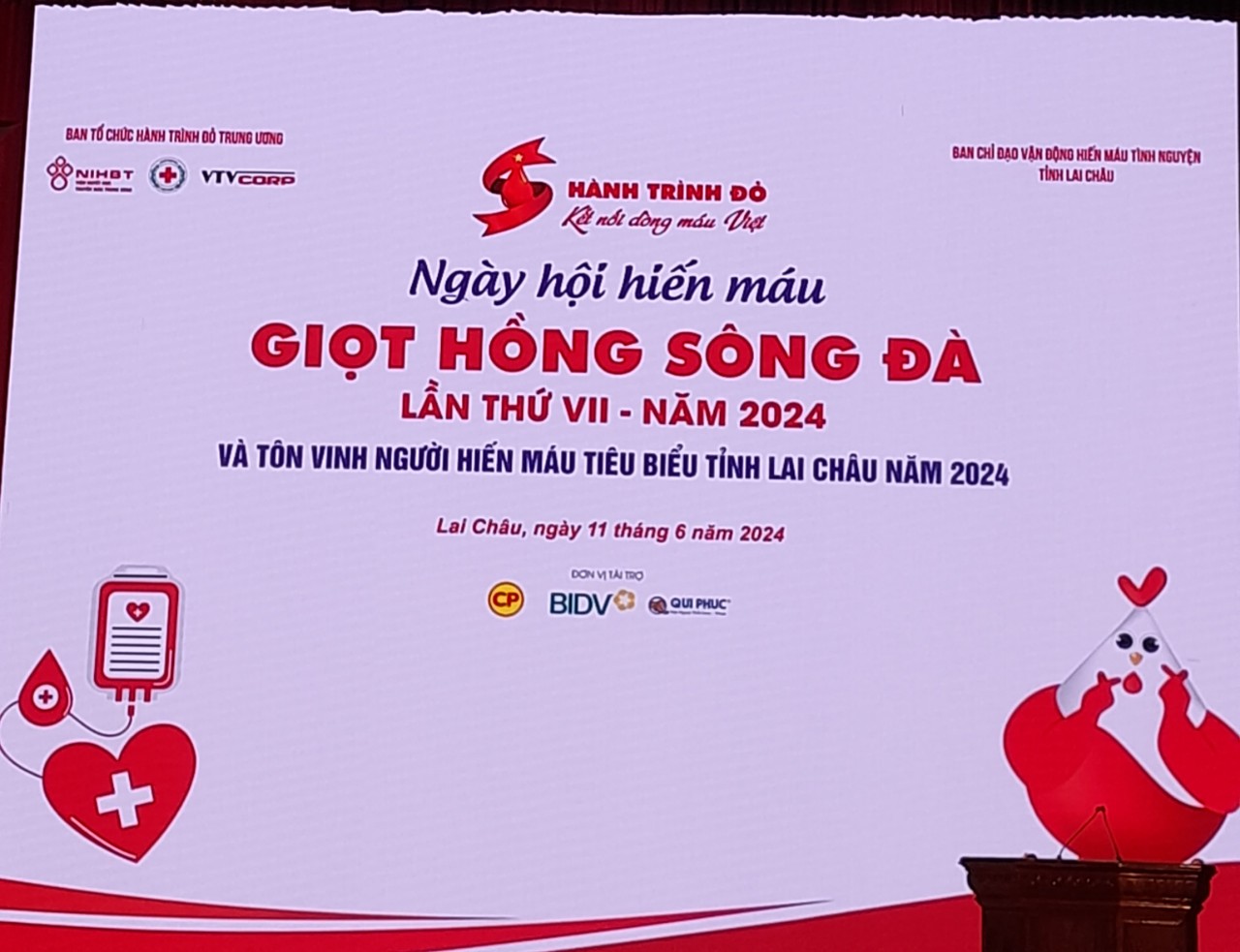 Ngày hội hiến máu Giọt hồng sông Đà lần thứ VII - năm 2024