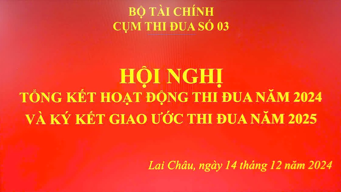 Cụm thi đua số 3 tổ chức Hội nghị tổng kết Hoạt động thi đua năm 2024, Ký kết giao ước thi đua năm 2025